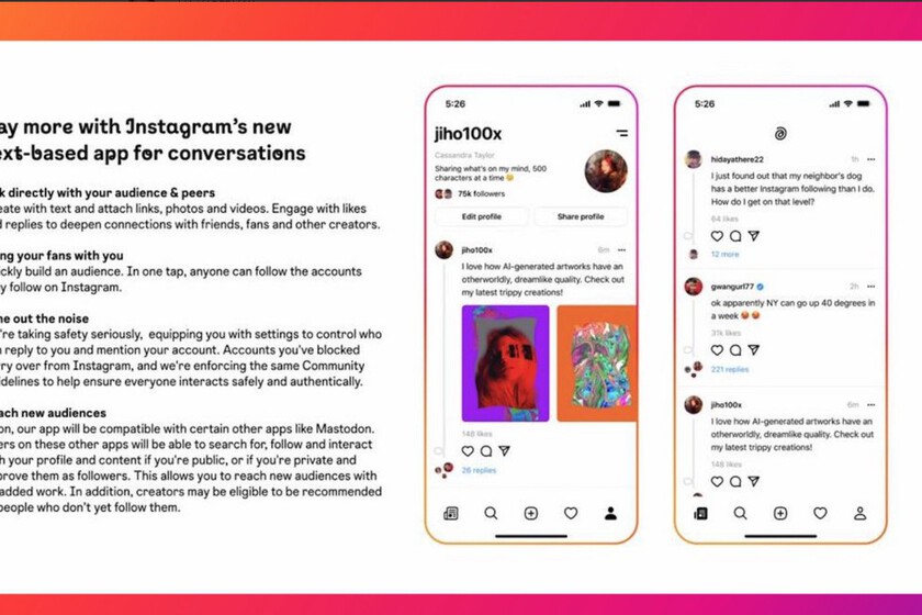 El nuevo rival de Twitter es un viejo conocido: así es la alternativa de Meta centrada en Instagram y compatible con Mastodon