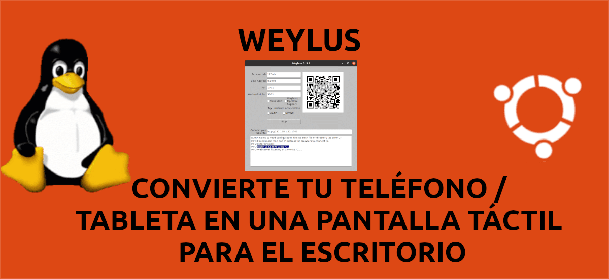 Weylus, convierte tu teléfono en una pantalla táctil para tu escritorio | Ubunlog