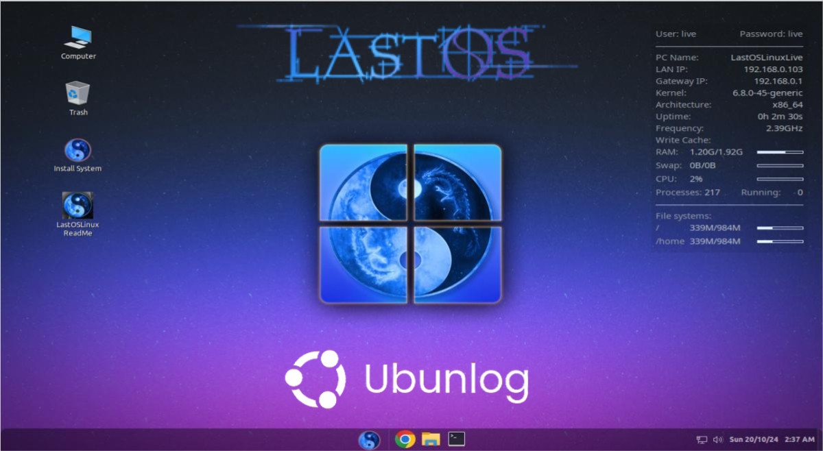 LastOSLinux: Una propuesta de Distro base Mint al estilo Windows